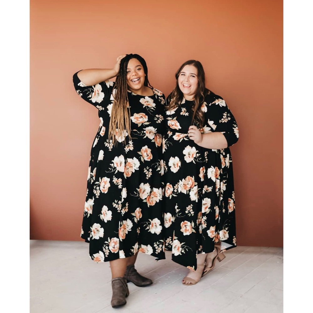 Boutique Floral Fit & Flare Dress